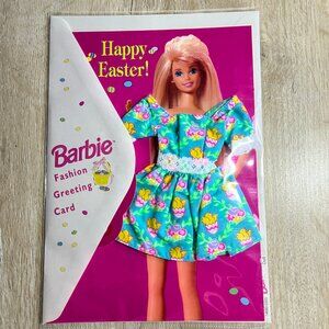 Collectible Barbie Fashion Outfit "Happy Easter" Greeting Card